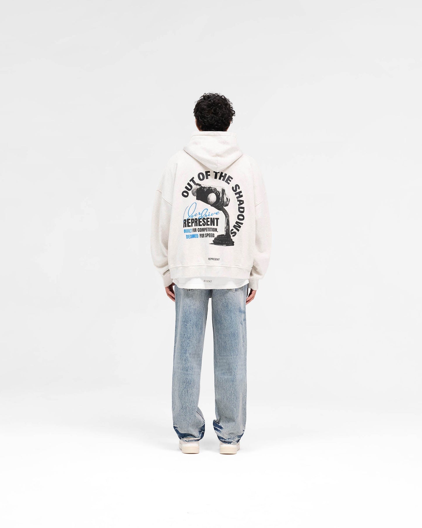 Out Of The Shadows Hoodie - Cream Marl