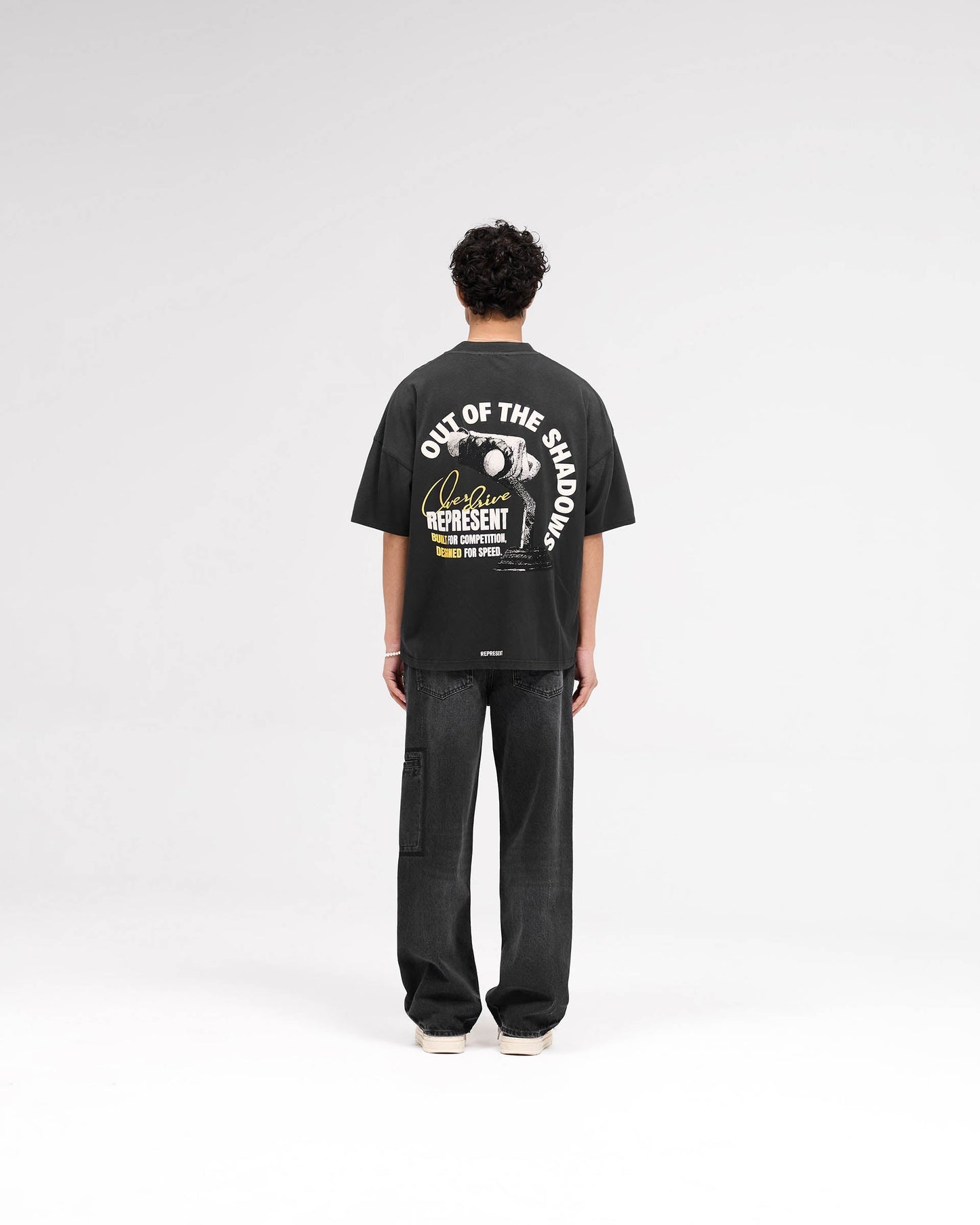 Out Of The Shadows T-Shirt - Stained Black