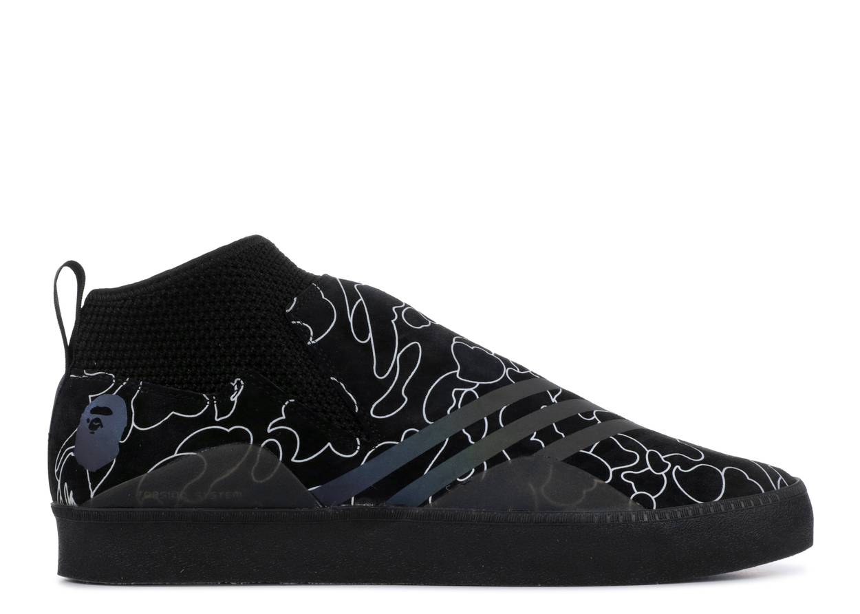 ADIDAS 3ST.002 X A BATHING APE 'CORE BLACK'