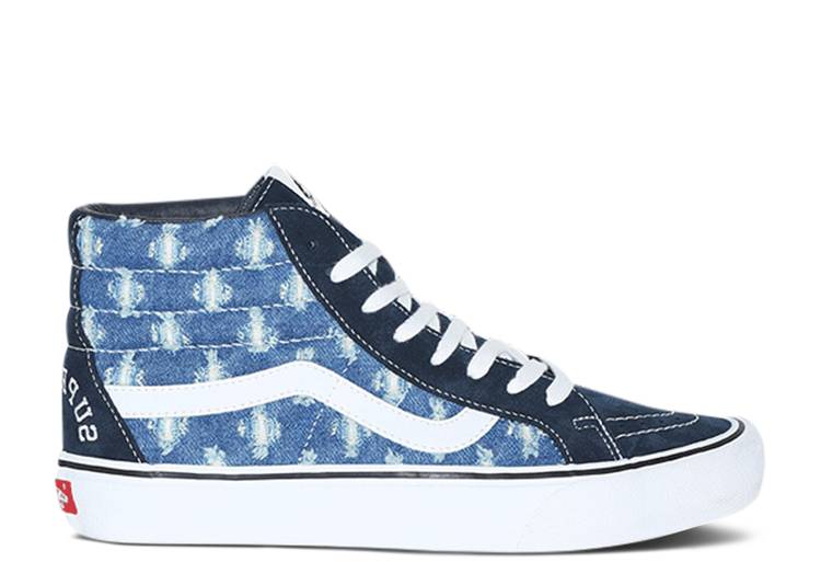 VANS SUPREME X SK8-HI 'BLUE HOLE PUNCH DENIM'