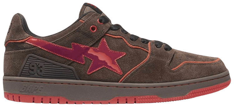 BAPE SK8 STA 'BROWN RED'