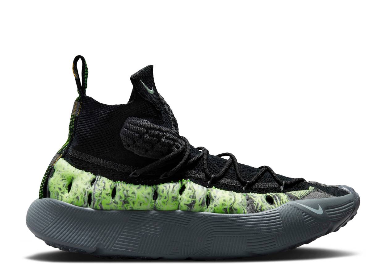 NIKE ISPA SENSE FLYKNIT 'BLACK NEON GREEN'