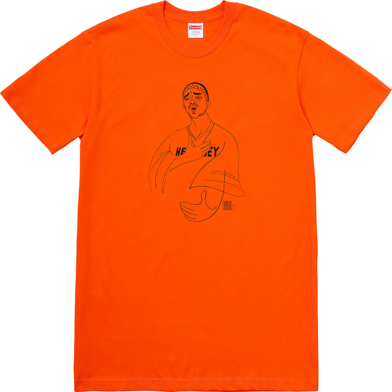 SUPREME PRODIGY TEE ORANGE