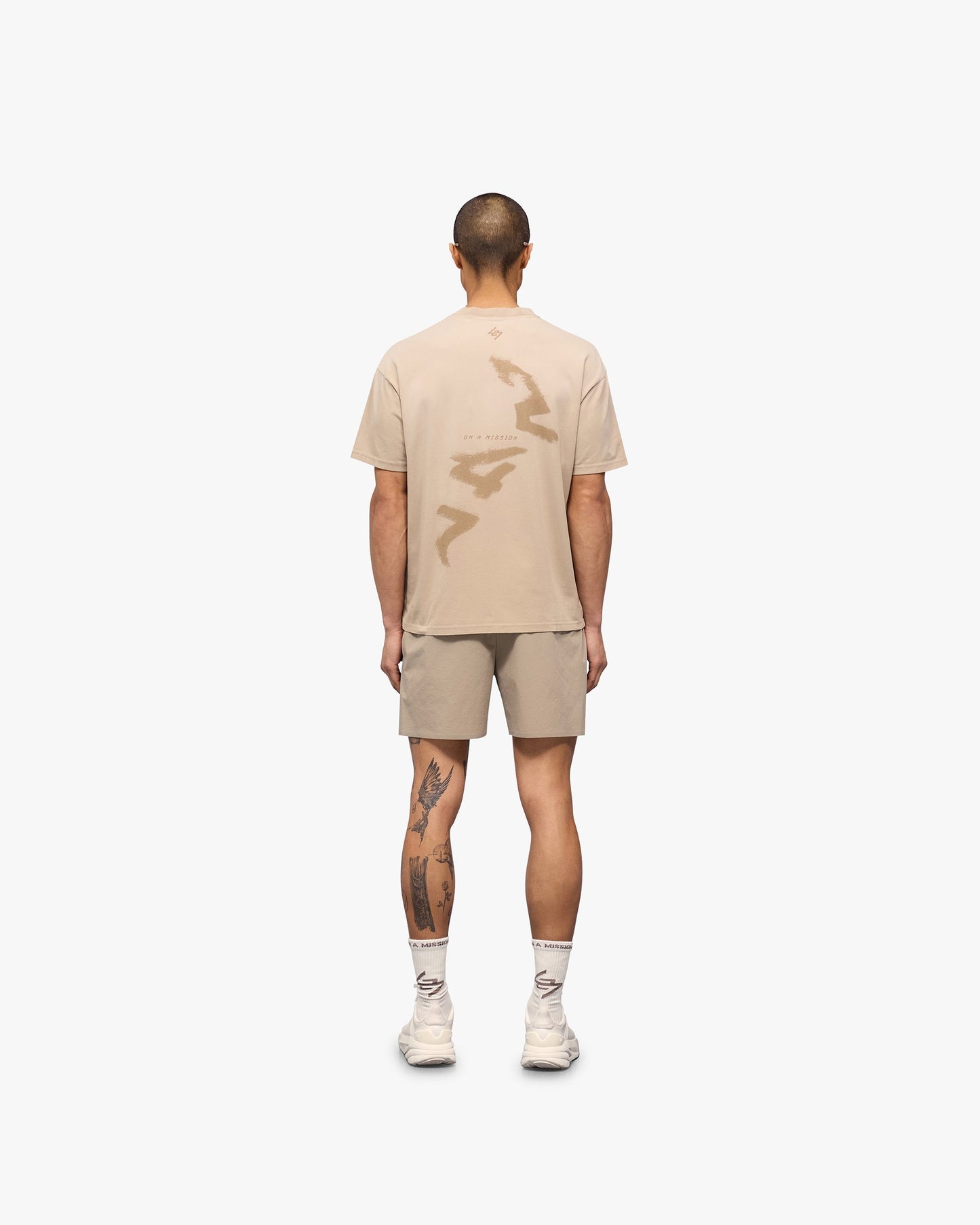247 Motion Oversized T-Shirt - Pebble