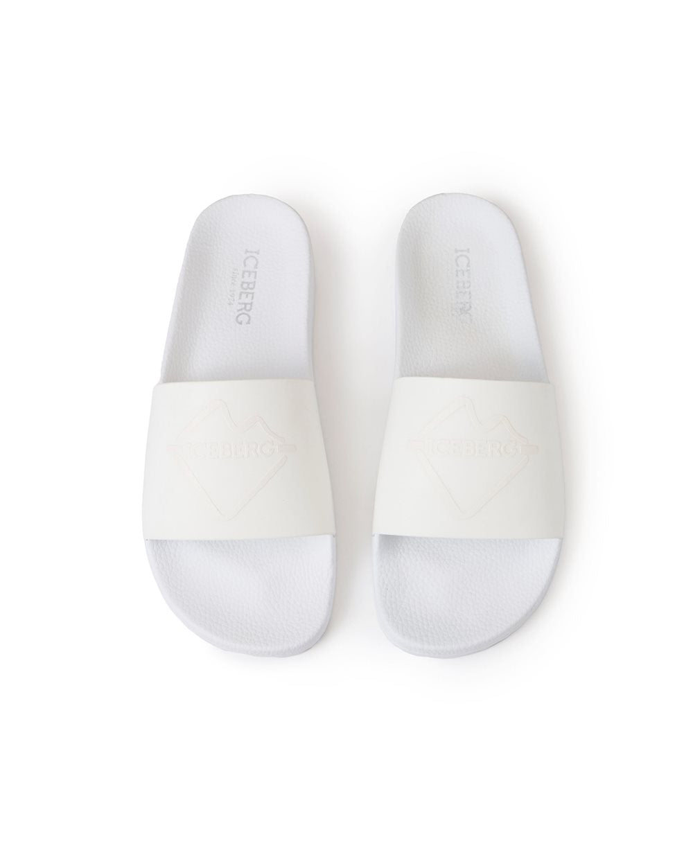 Iceberg White Slides Comfort Timeless