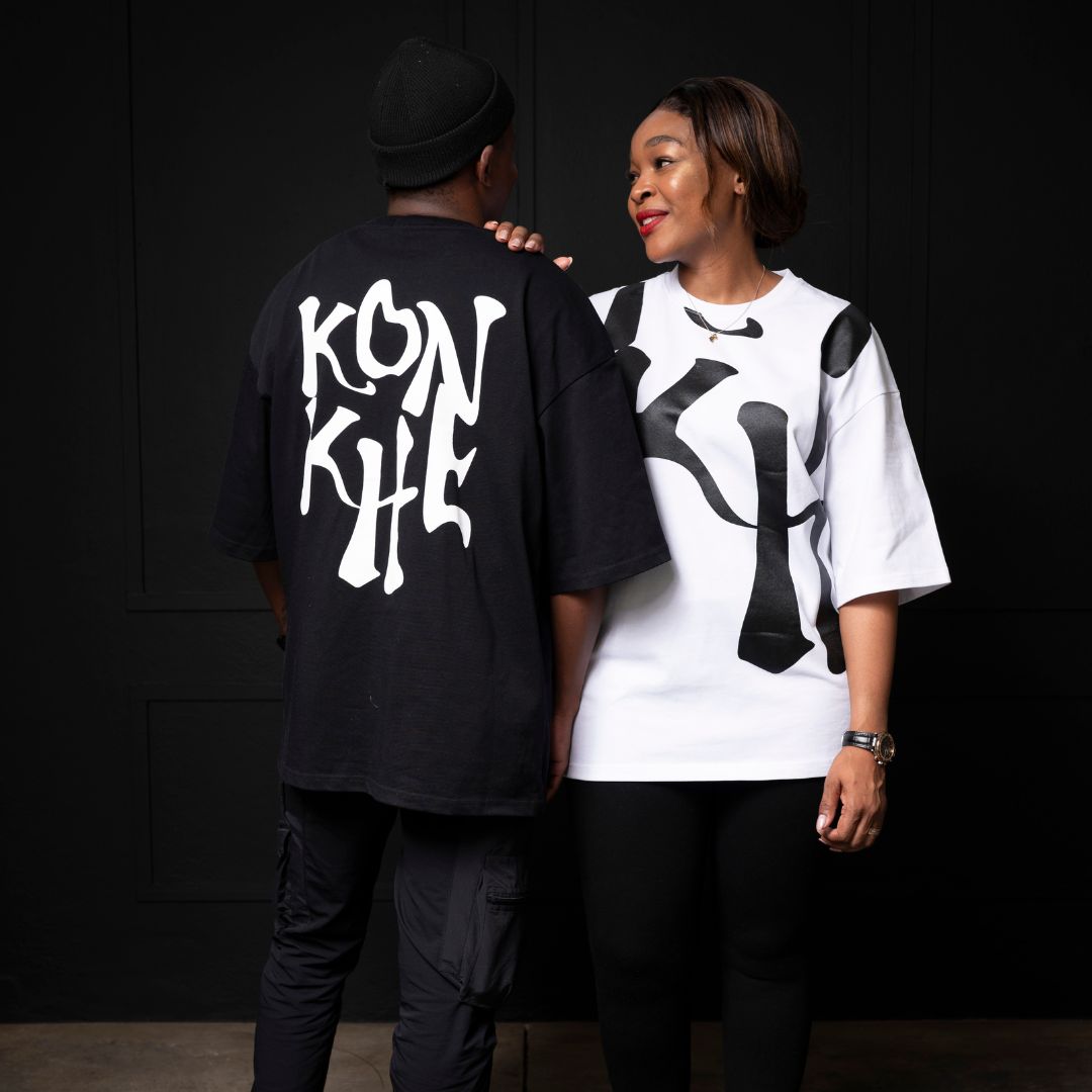Black Konkhe 14 Unisex oversized Premium T-shirts