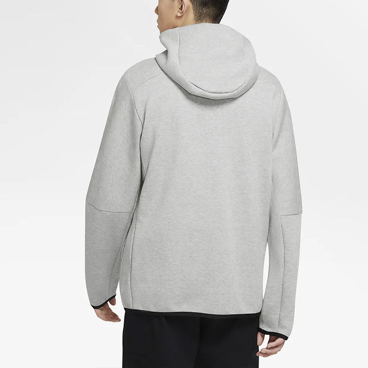 Nike Sportswear Tech Fleece Full-Zip Hoodie 'Heather Grey Black' CU4489-063