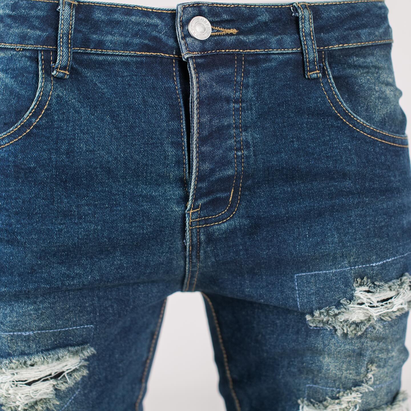 Men's Ripped Skinny Denim Jeans