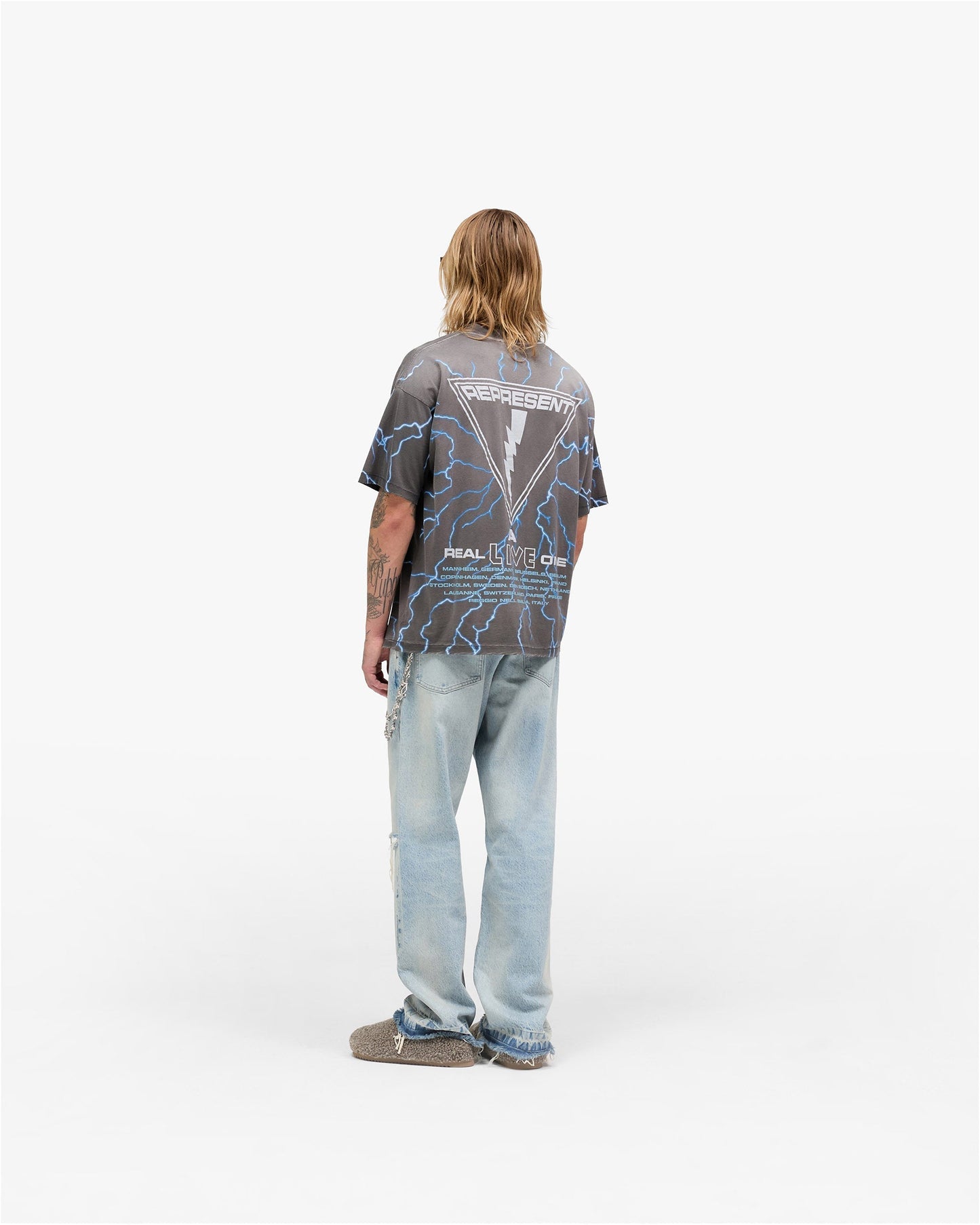 Represent X Iron Maiden A Real Live One T-Shirt - Stained Brown