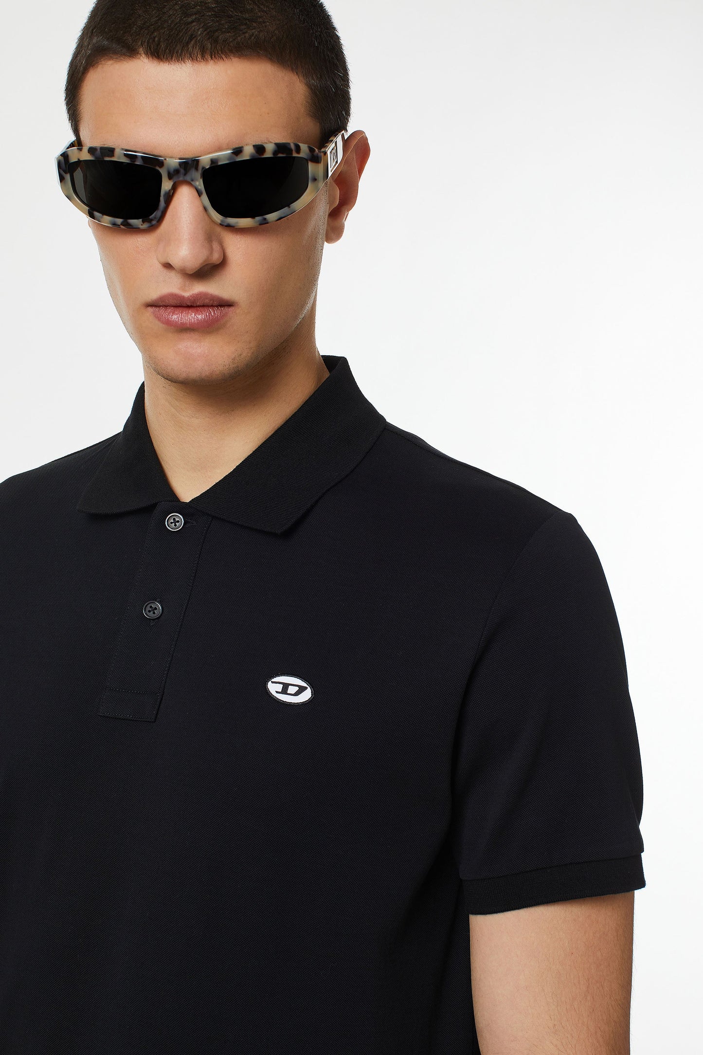 Diesel Polo shirt with oval D patch