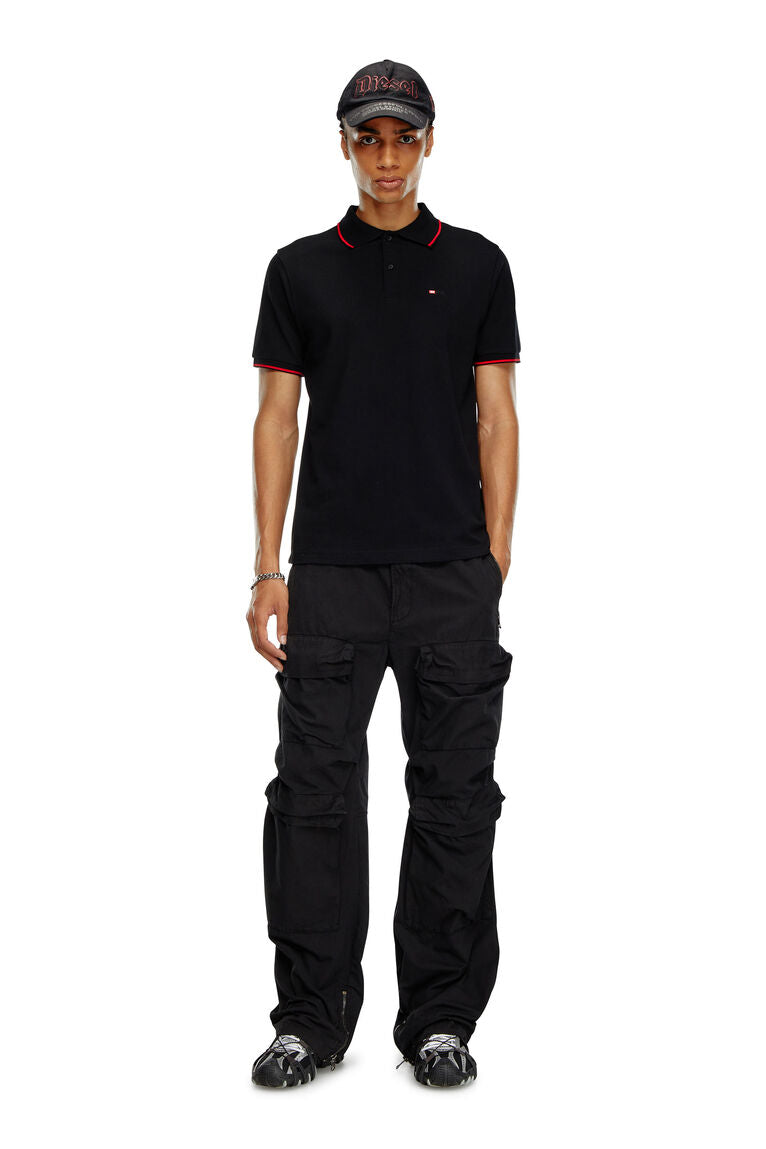 Diesel t-ferry-microdiv Polo shirt with micro Diesel embroidery