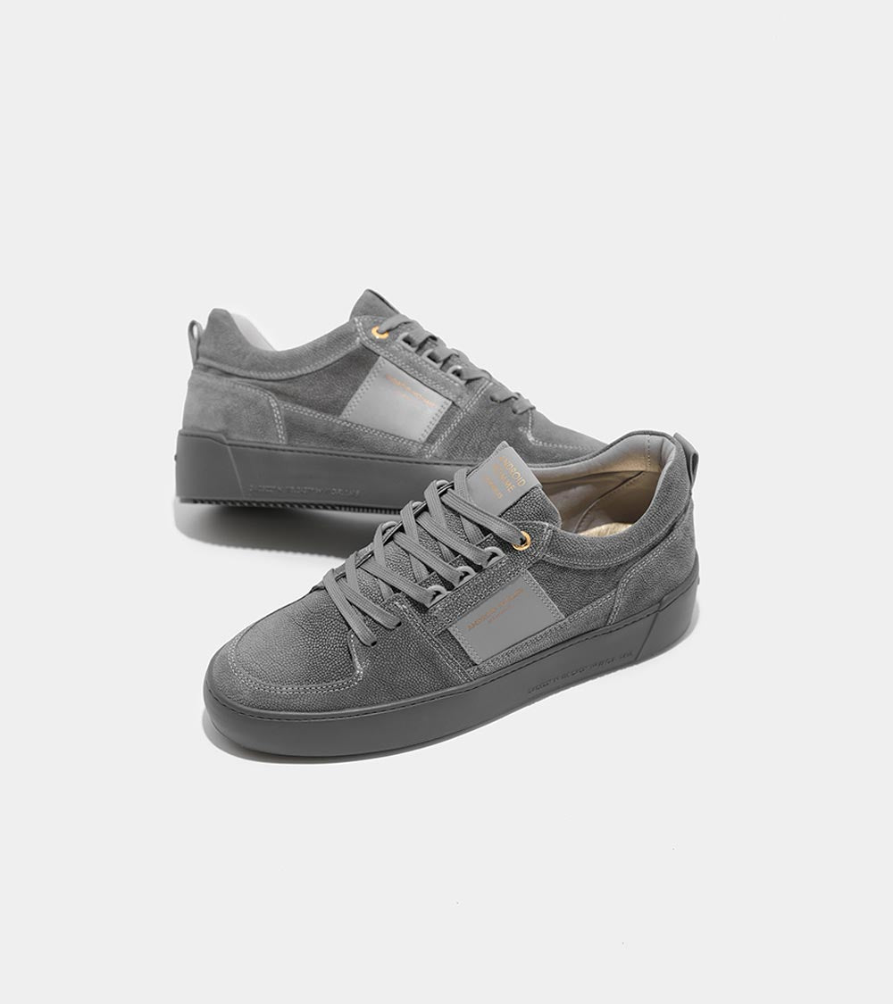 Android Homme Point Dume Low Grey Stingray Nubuck AHP233-23