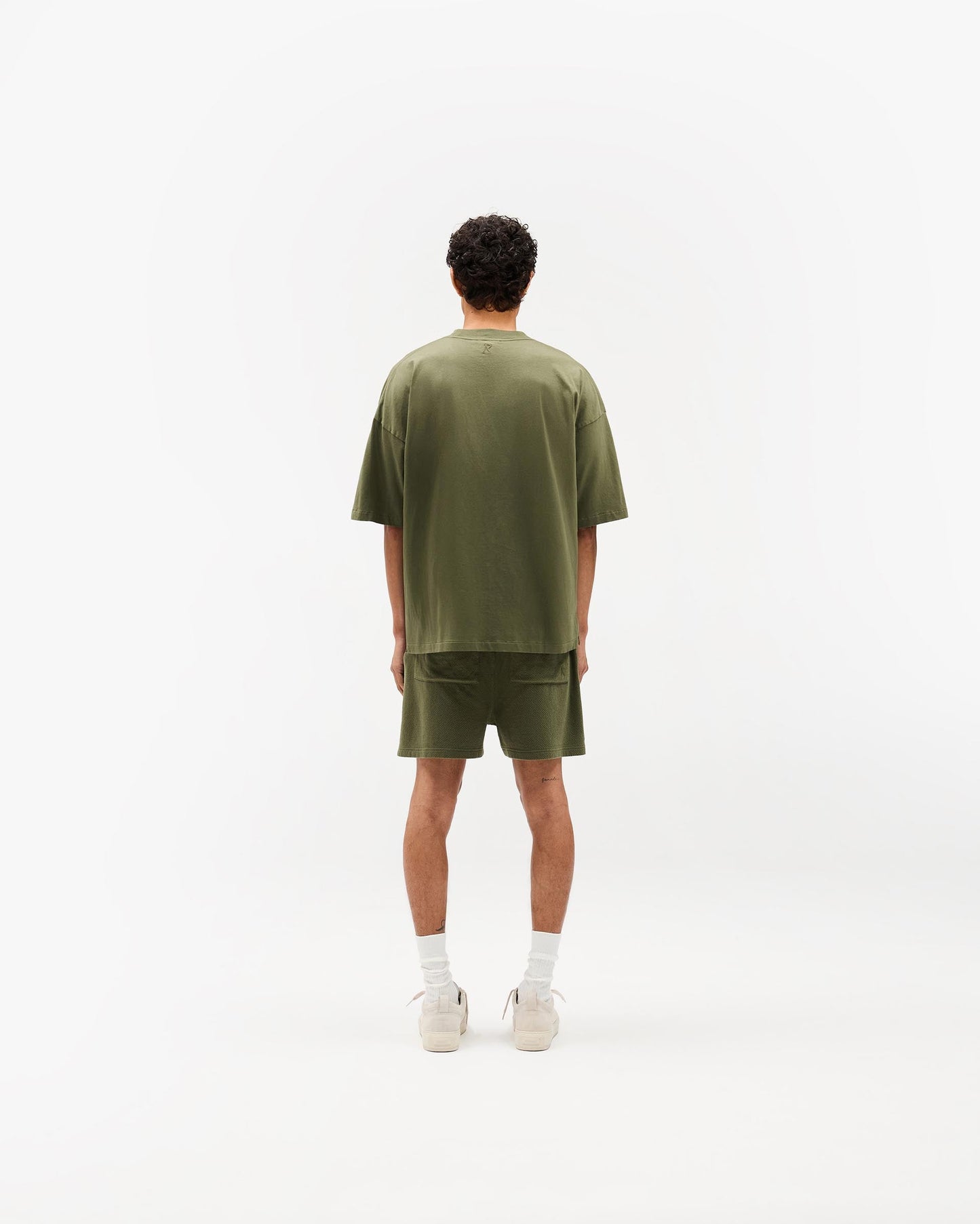 Initial Boxy T-Shirt - Army Green