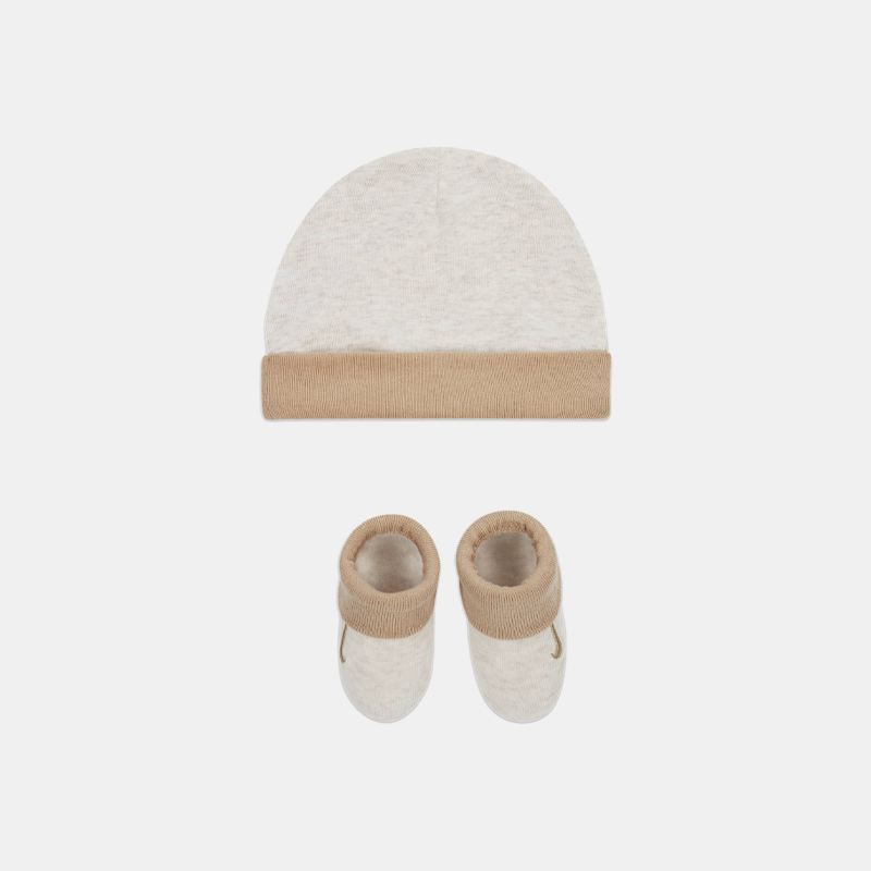 Simple Swoosh Hat & Bootie Set (B)