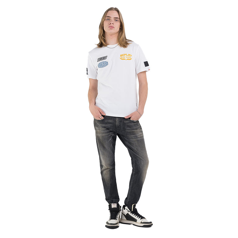 Replay Ride Hard Badges T-Shirt