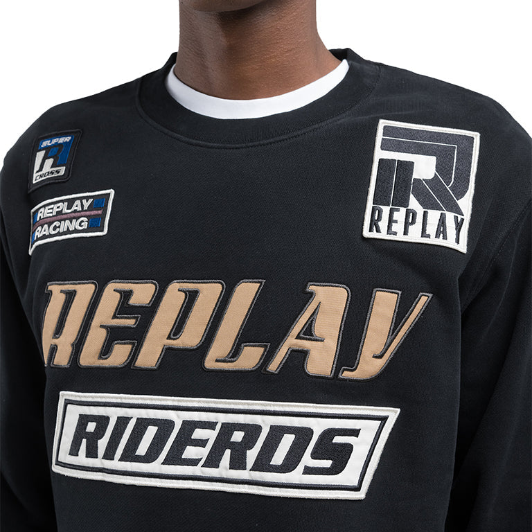 Replay Racing Patch Sweat Top