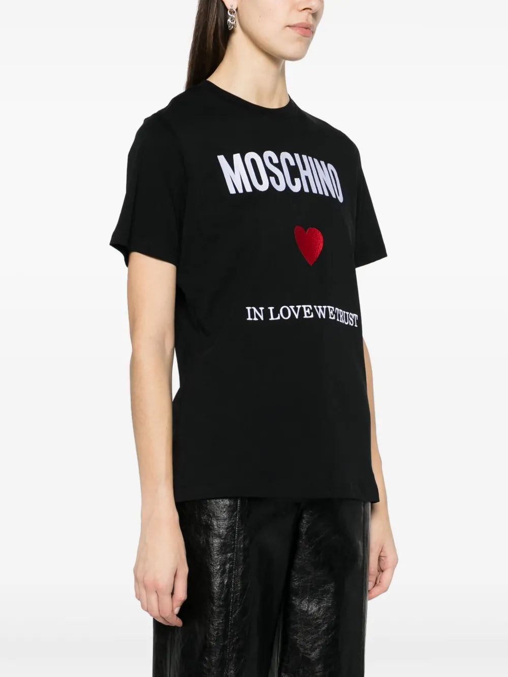 Moschino logo-print cotton T-shirt