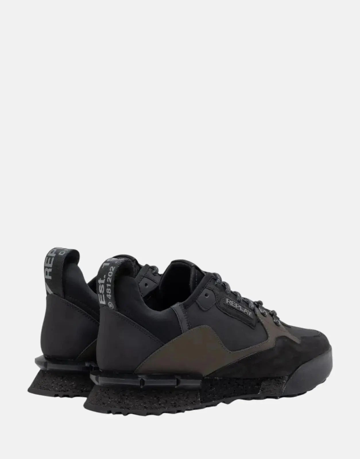 Replay Field Speed Raw Sneaker Black/Dk Grey