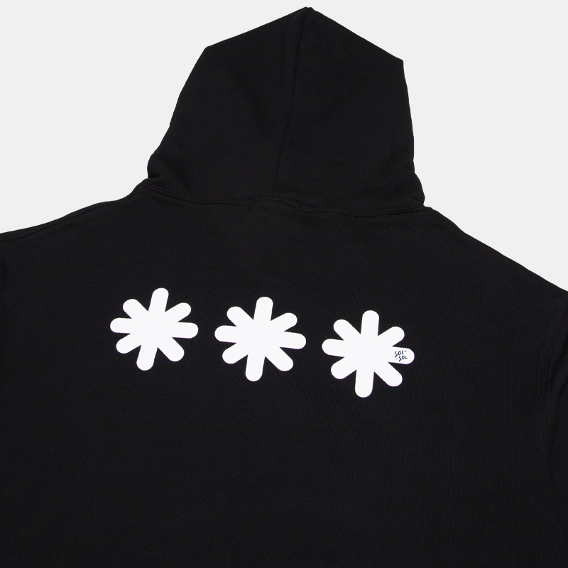 Flower Hoodie-Black