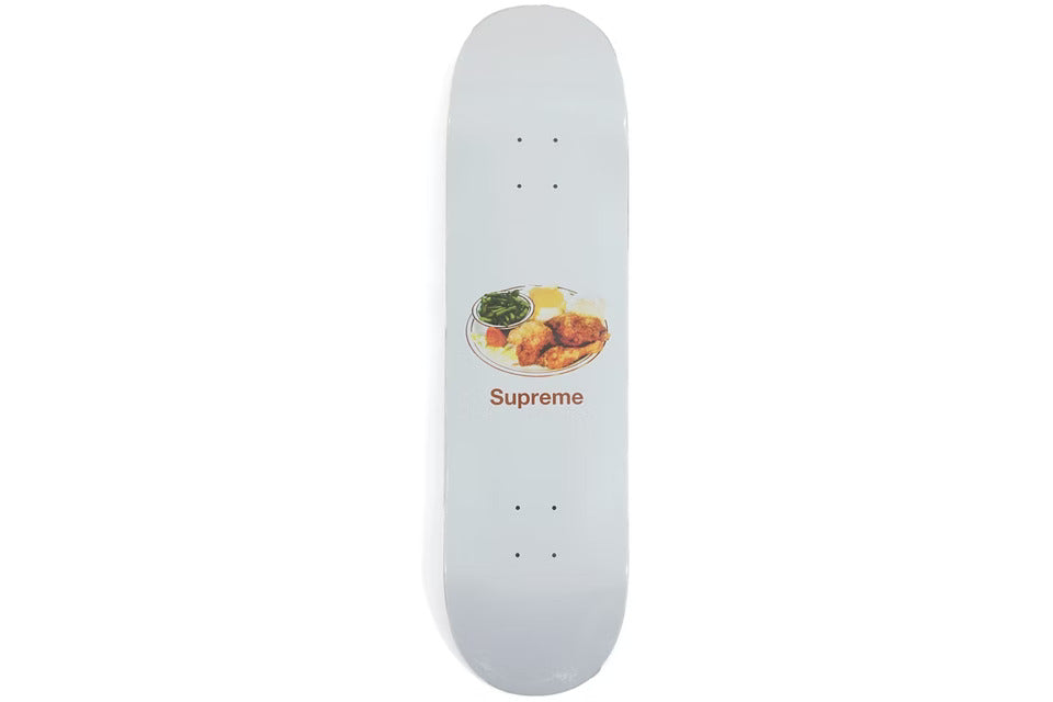 SUPREME CHICKEN DINNER SKATEBOARD DECK WHITE
