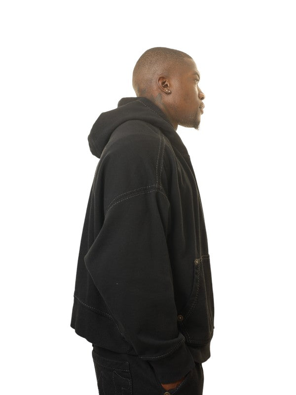 True Religion Sebastien Ami X Tr Hoodie Logo Black