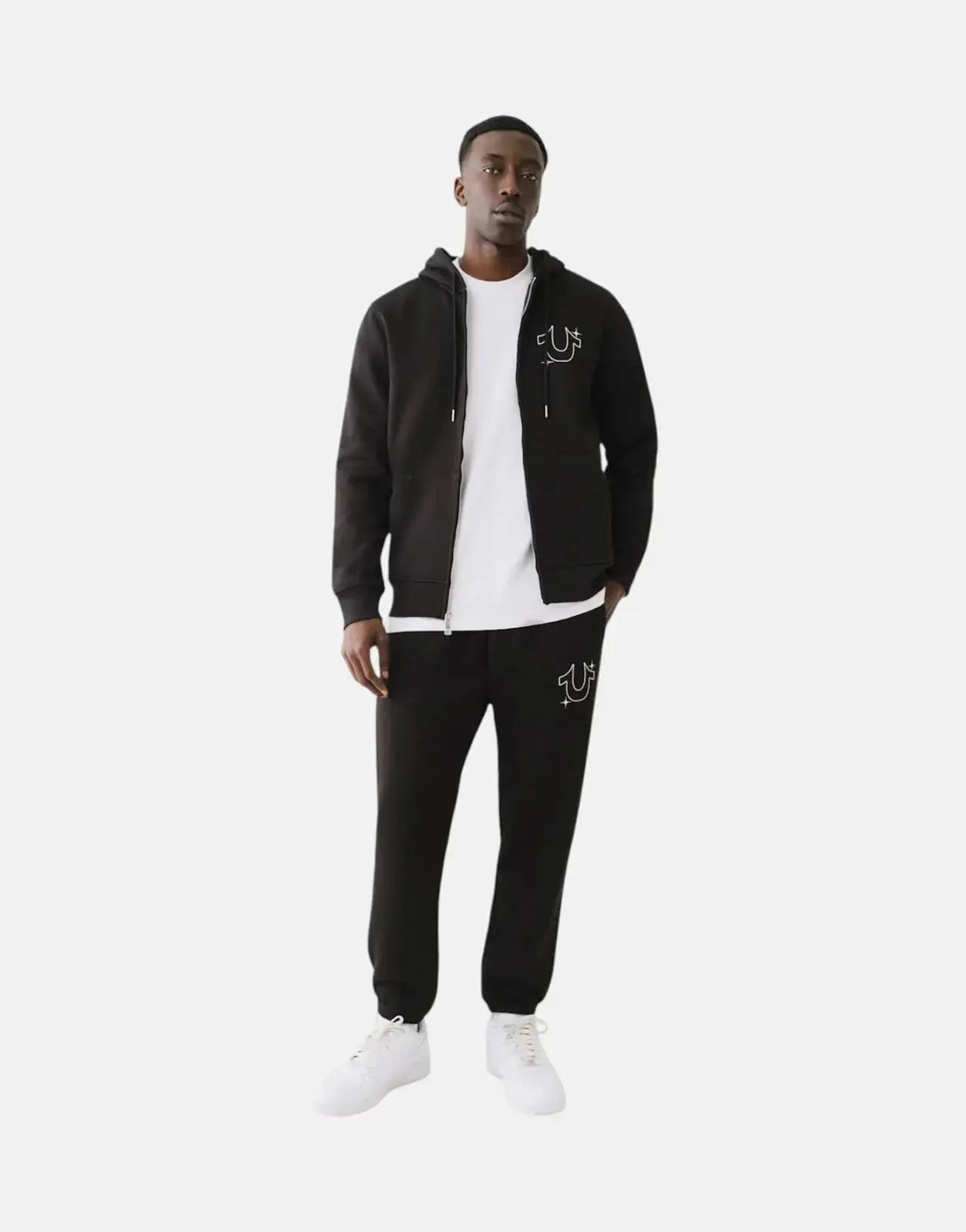 True Religion Buddha Star Zip Hooded Sweatshirt