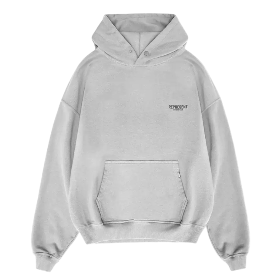 Represent Owners Club Zip Hoodie - Ash Grey