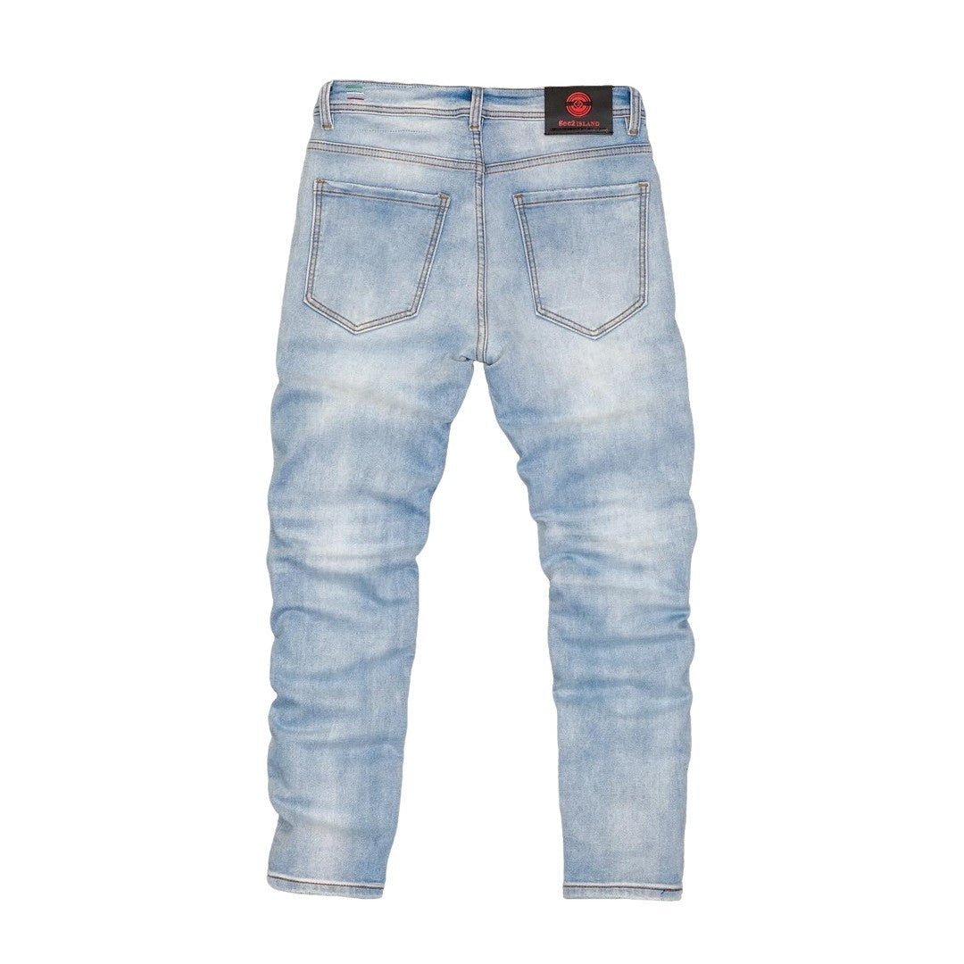 Men's Slim Fit Washed Denim Jeans