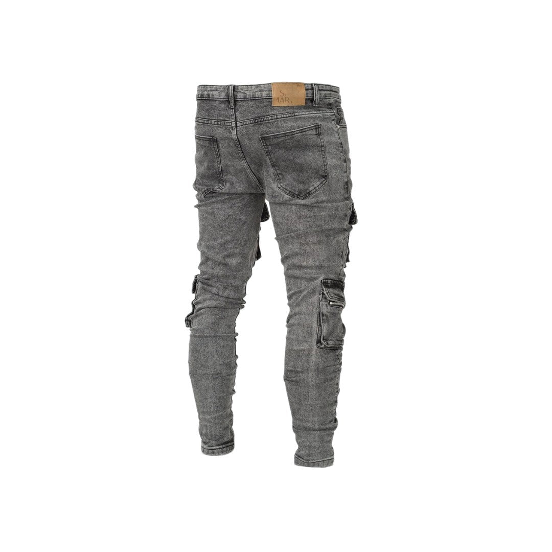 Men's Multi-Pocket Utility Jeans