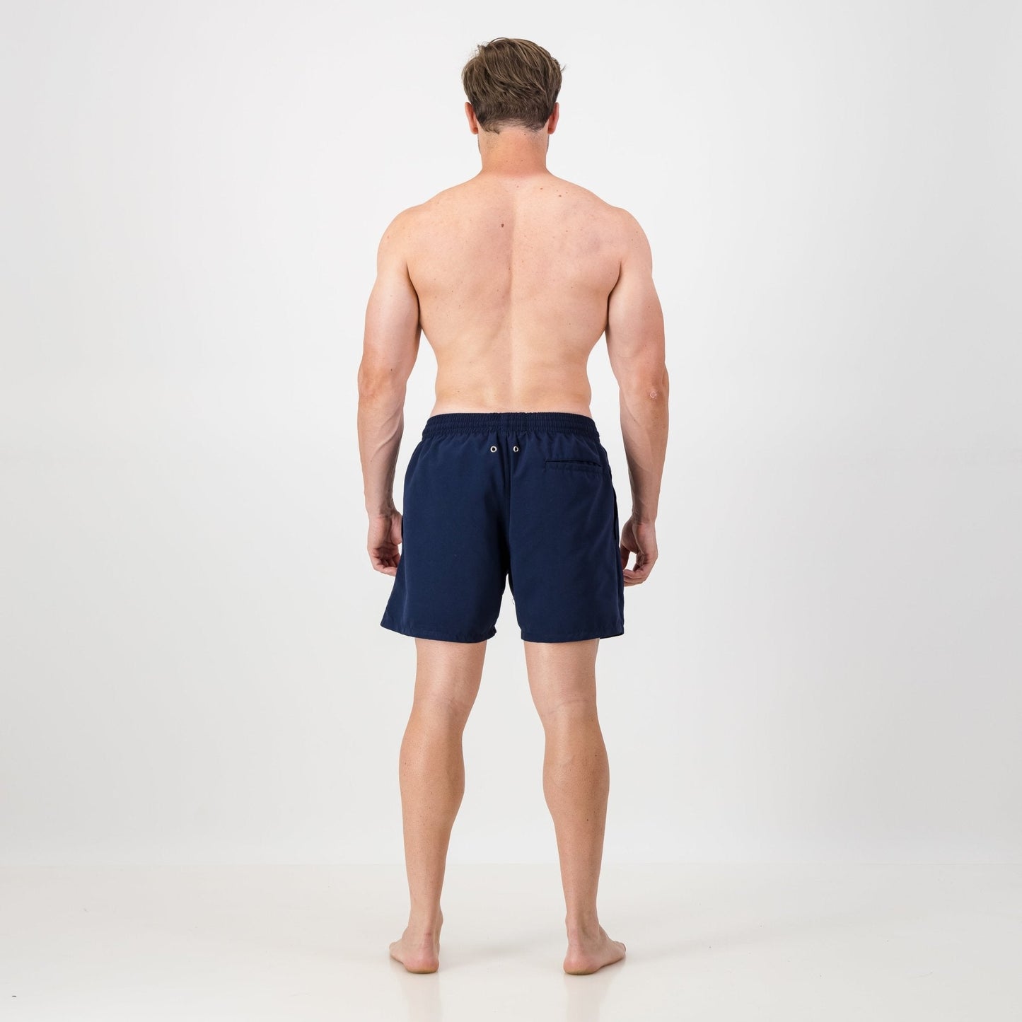 Springboks Pop Badge Swim Shorts-Navy