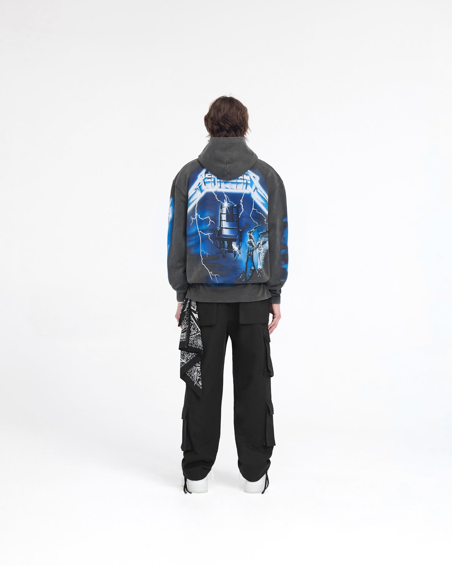 Represent X Metallica Ride The Lightning Hoodie - Vintage Grey