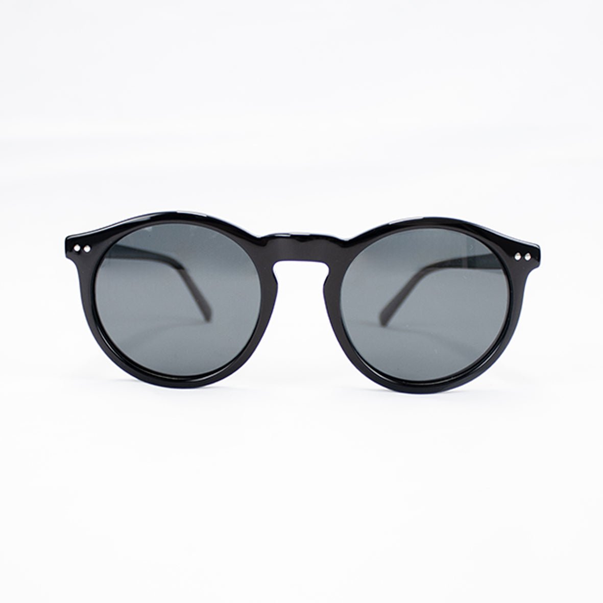 Old School Round Sunnies-Black