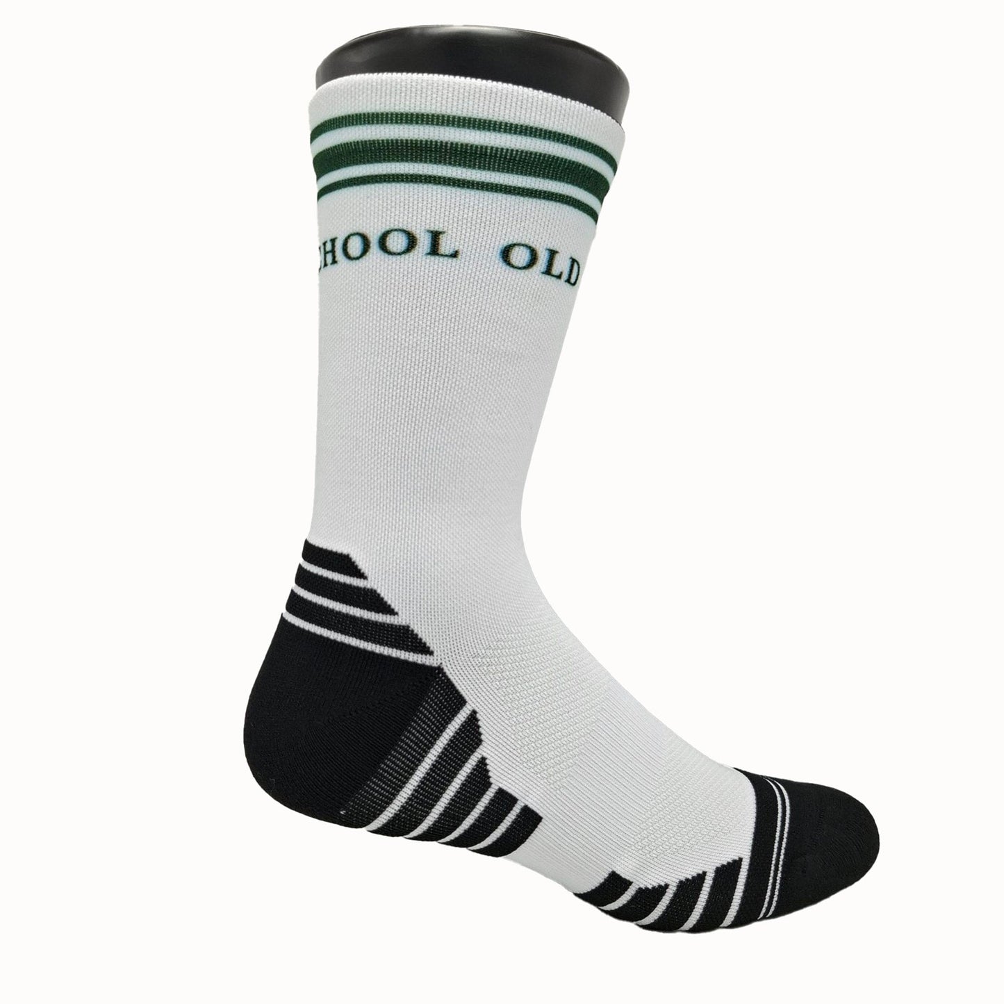 Old School Versus Socks-White