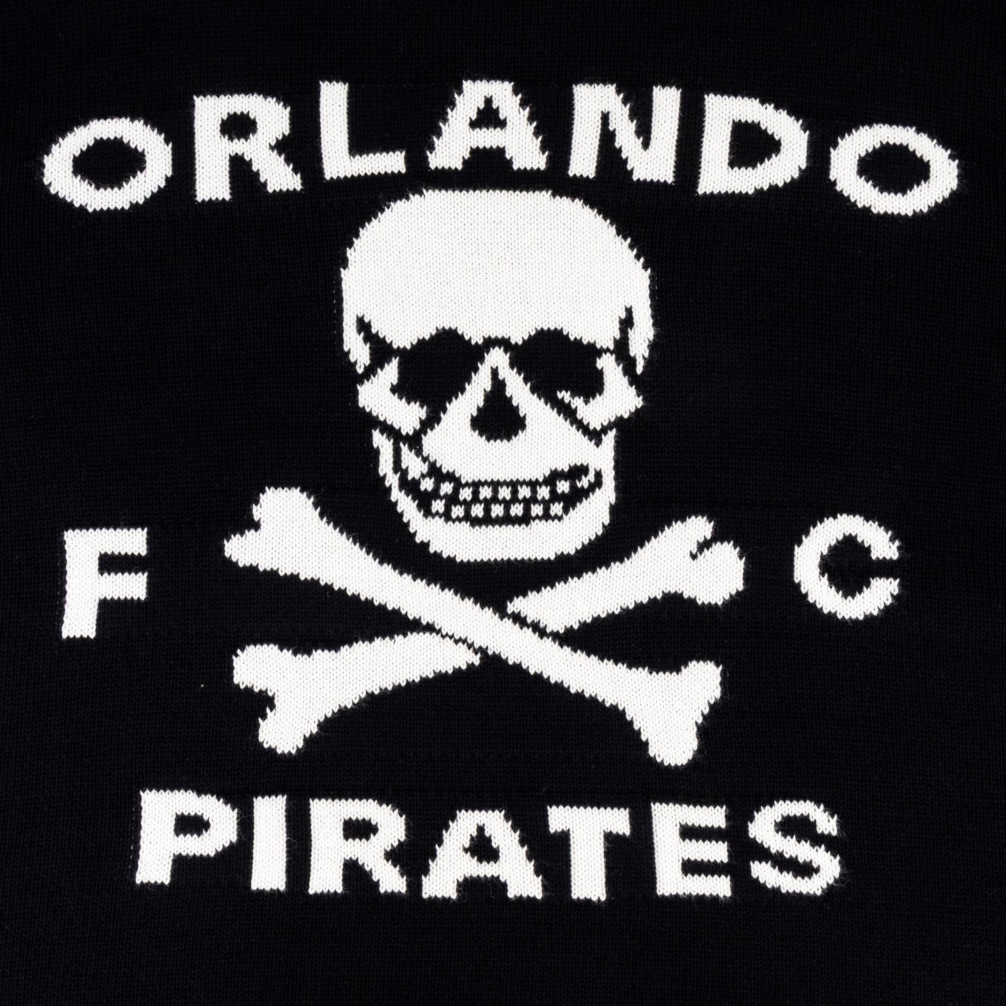 Orlando Pirates Tipped Crew Knit LS Jersey- Black