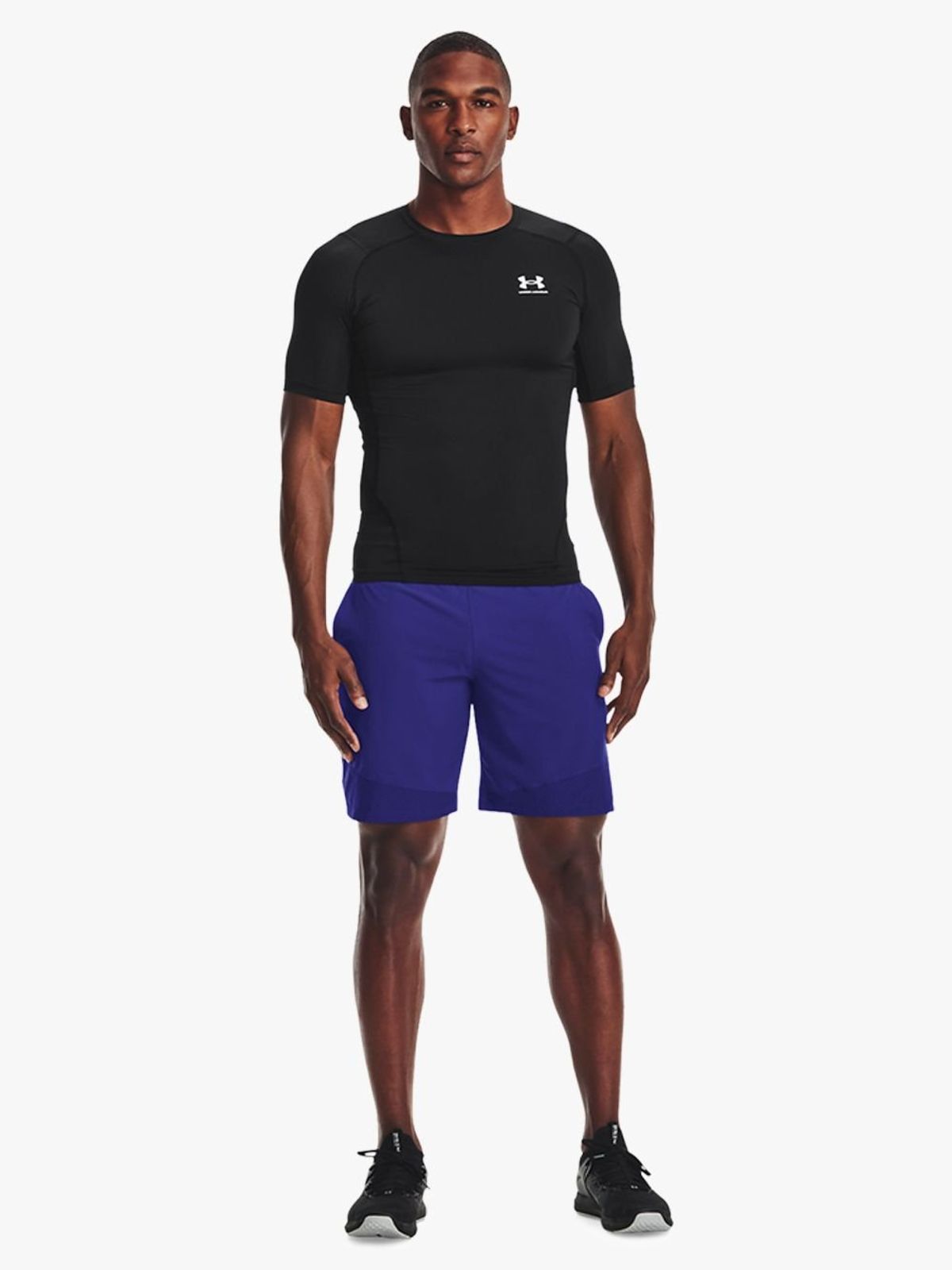 Under Armour Mens HeatGear Base Black Short Sleeve Top