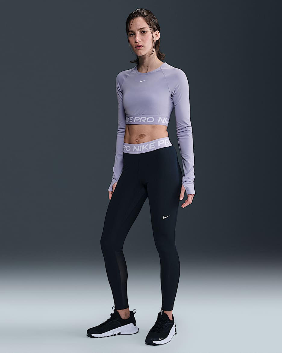 Nike Pro
Women's Mid-Rise Mesh-Panelled Leggings