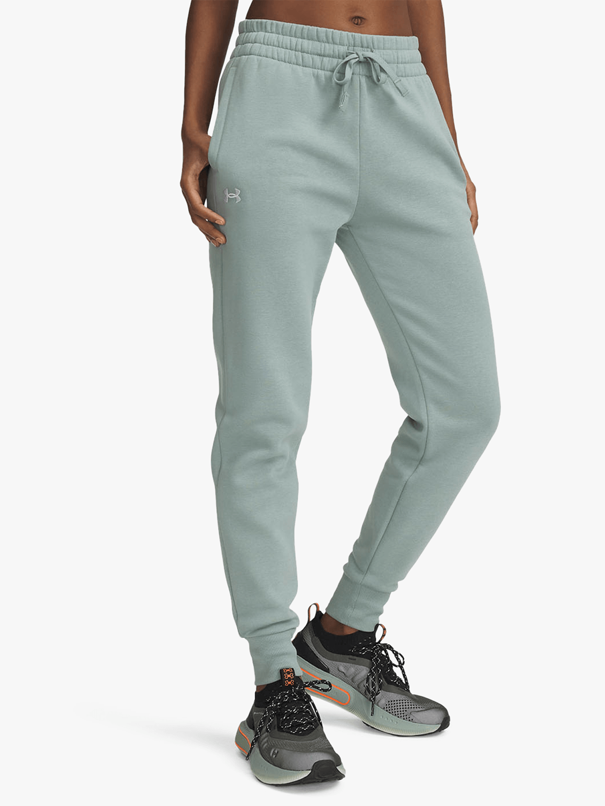 Under Armour Womens Rival Fleece Silica Green Jogger