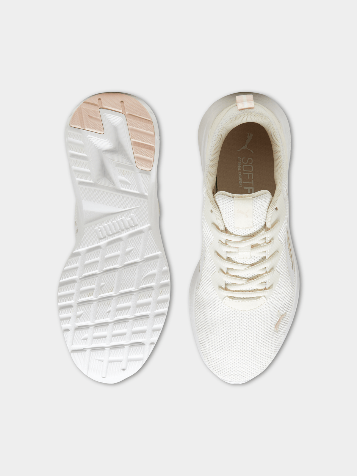 Womens Puma All Day Active Cream/Pink Running Shoes