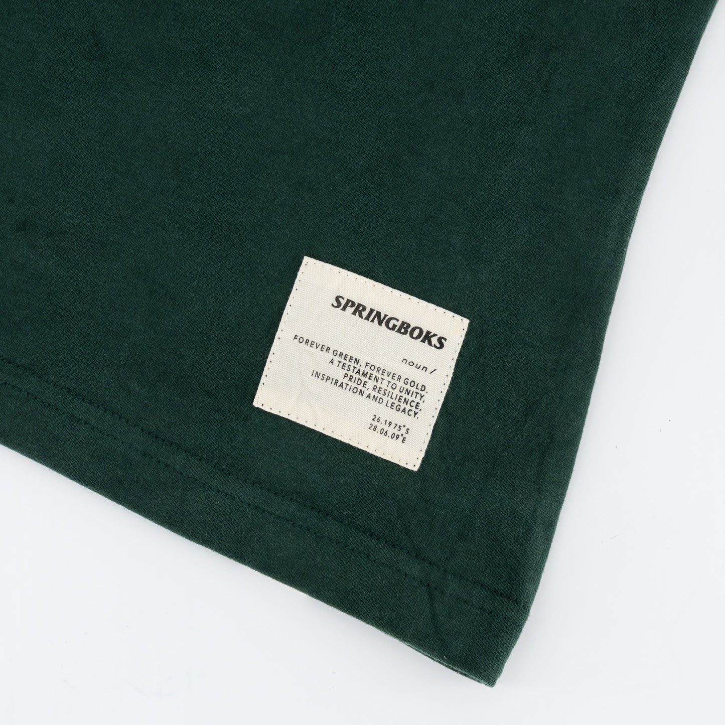 Springboks Outline Bok Ladies Crew Tee-OS Green