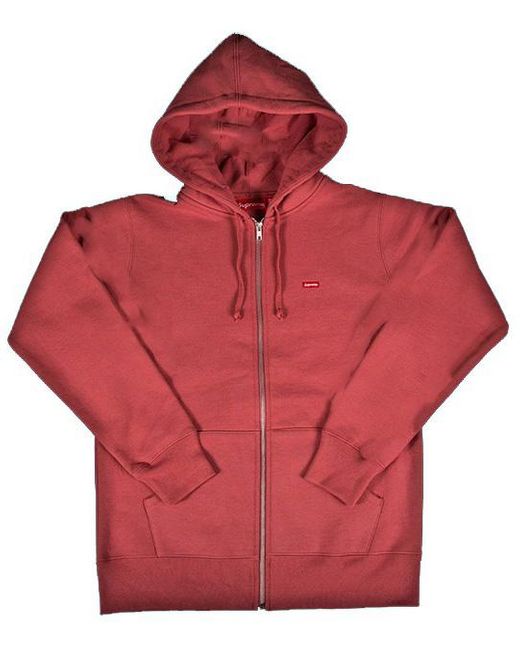 SUPREME SMALL BOX ZIP UP SWEATSHIRT "MAUVE"