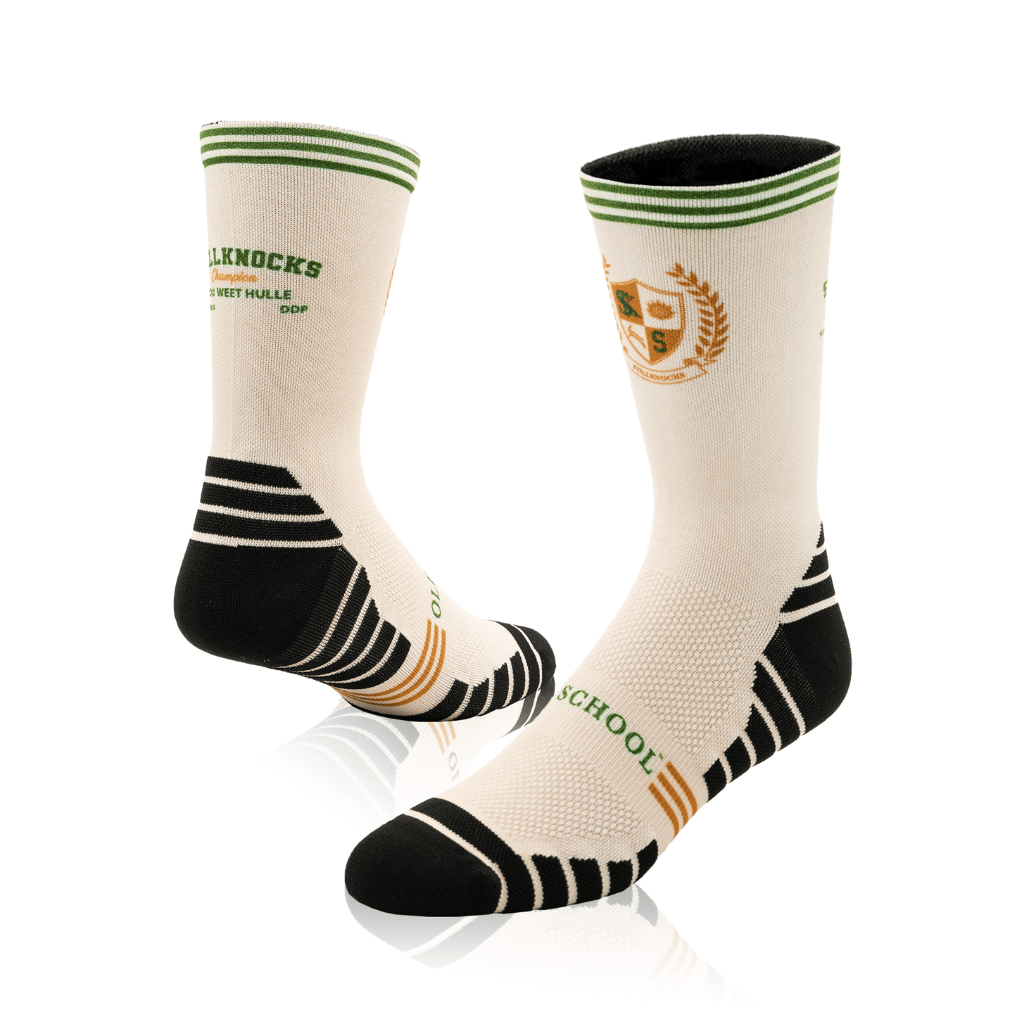 Stillknocks Beige Versus Socks-Ivory