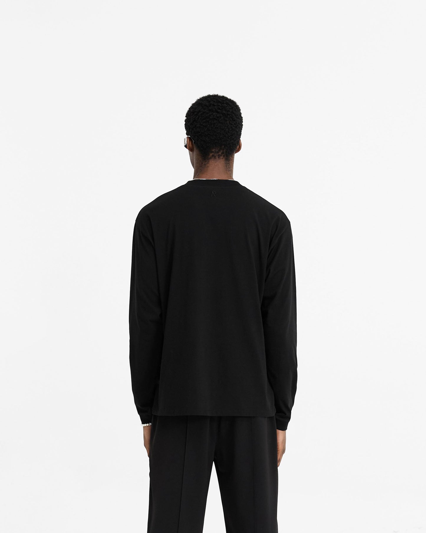 Initial Long Sleeve T-Shirt - Black