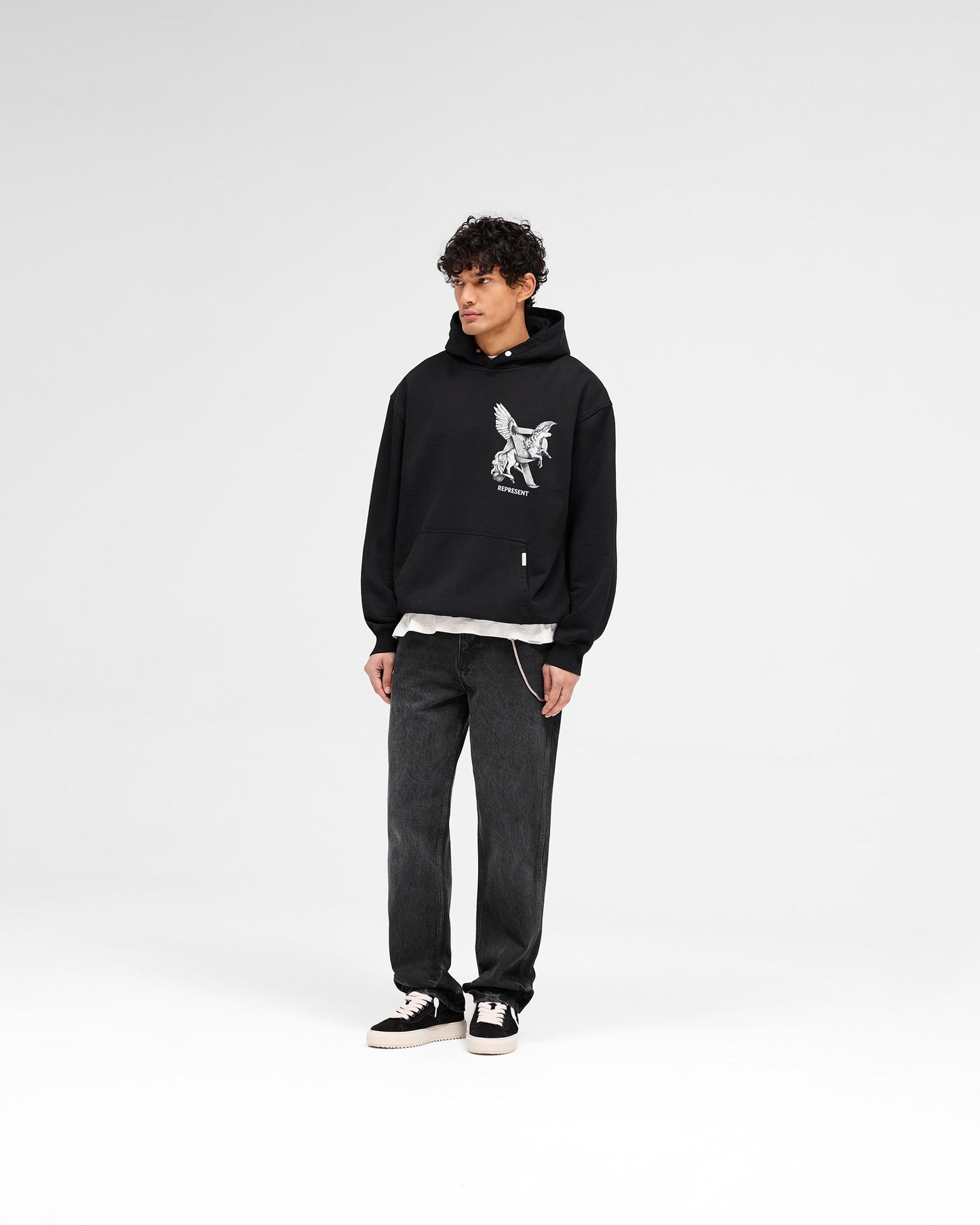 Elegance In Motion Hoodie - Jet Black