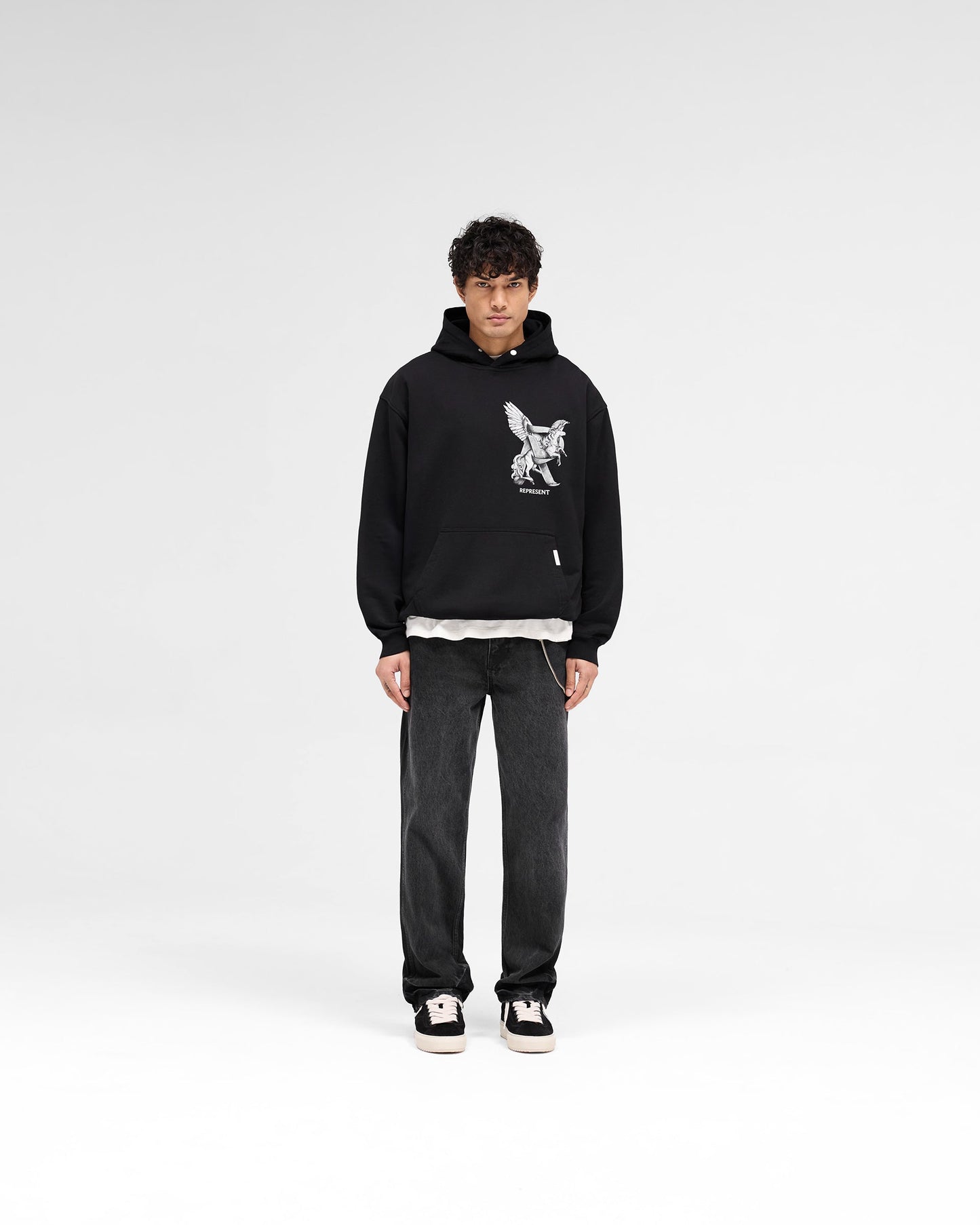 Elegance In Motion Hoodie - Jet Black
