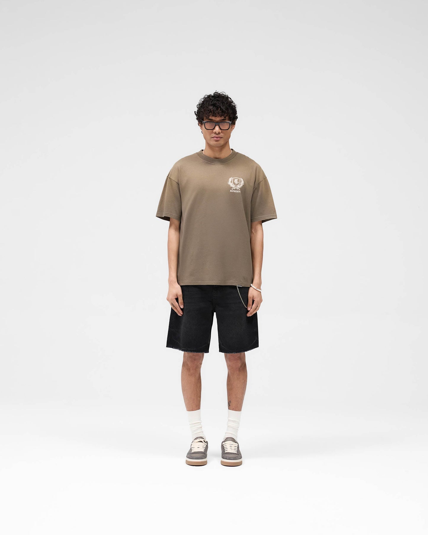 Crest T-Shirt - Dark Taupe