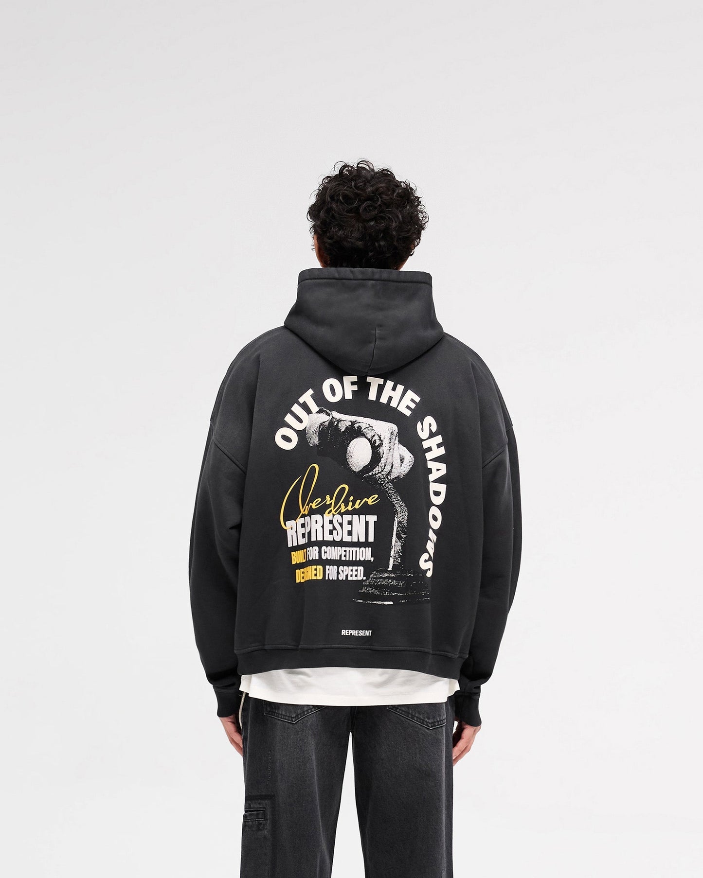 Out Of The Shadows Hoodie - Stained Black