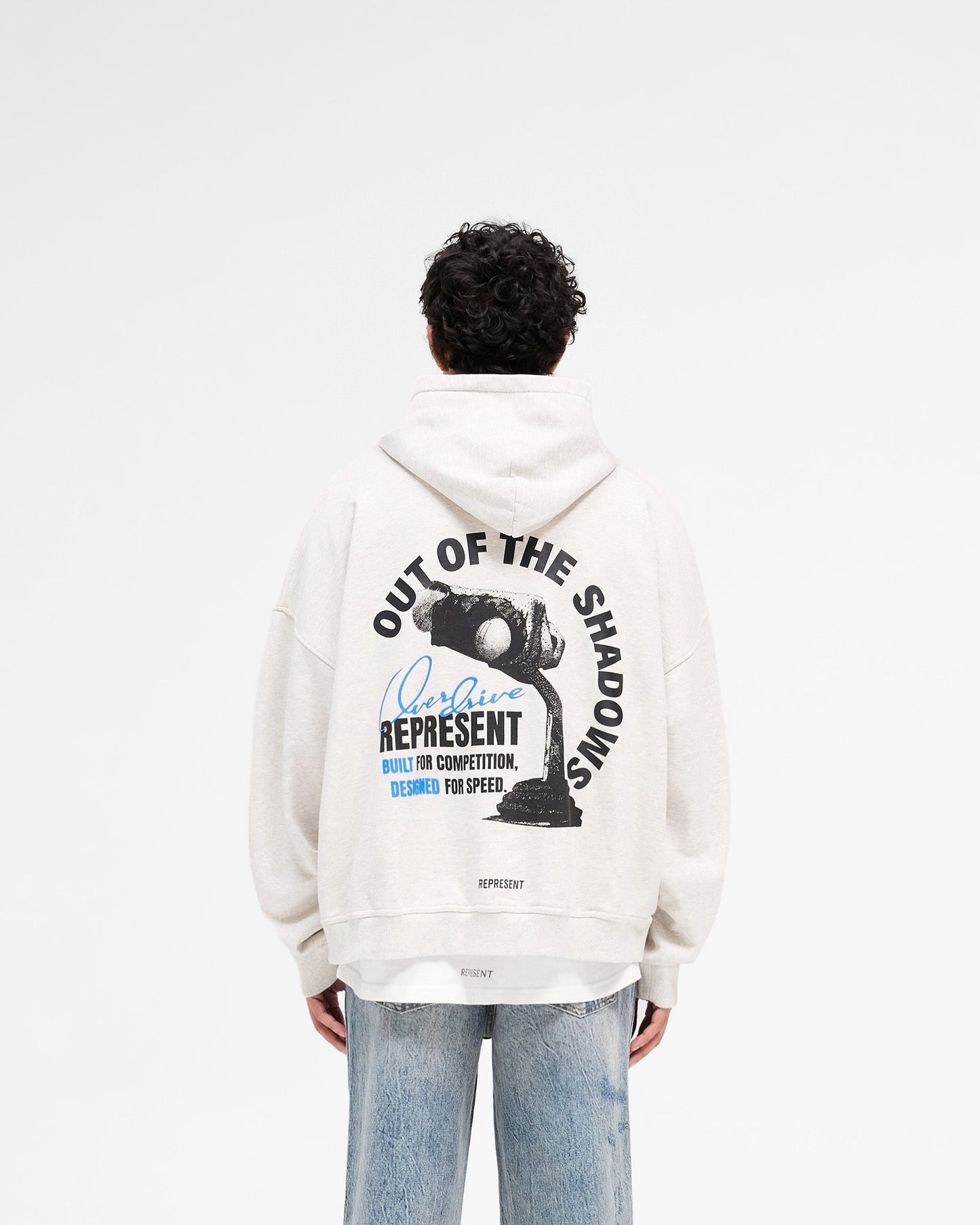 Out Of The Shadows Hoodie - Cream Marl