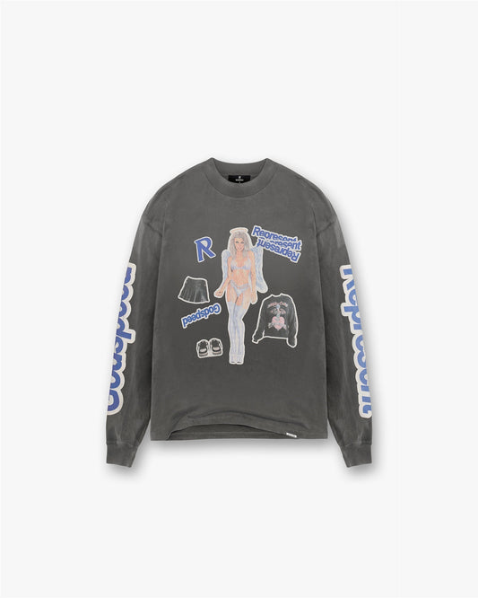 Question Your Innocence Long Sleeve T-Shirt - Vintage Grey