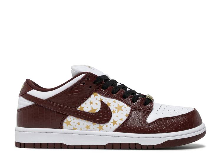 NIKE SB DUNK LOW OG QS X SUPREME 'BARKROOT BROWN'