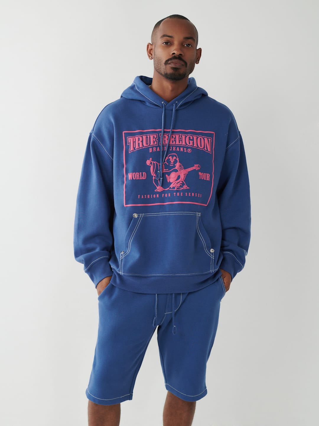 Big T Logo Relaxed Hoodie